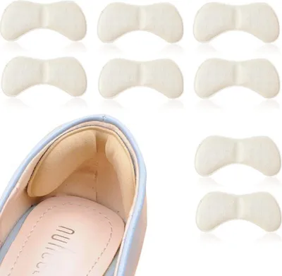 Produktbild von 4 Paar Fersenpolster Anti-Slip Fersenhalter Fersenschutz Schuh Polster Fersenkissen Beige