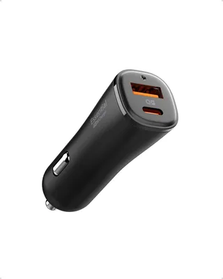 Productafbeelding van Autolader 48 W - 2 poorten - Usb-c en Usb-a - Compact - Sigarettenaansteker