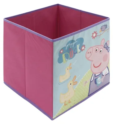 Produktbild von Peppa Pig Aufbewahrungsbox ohne Deckel Spielzeugkiste Klappbox rosa