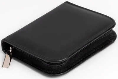 Produktbild von Hausapotheke 32 Globuli Gläser Leder (ohne Gläser) | Mini | OMEO® schwarz