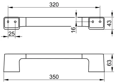 Produktbild von KEUCO AVENO Haltegriff 300 mm schwarz matt