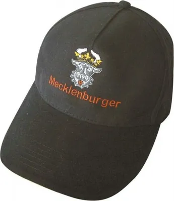 Produktbild von Baseballcap mit Einstickung - Wappen Mecklenburger - 68372 schwarz