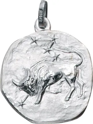 Produktbild von Sternzeichen Stier - Anhänger aus 925 Echt Silber Sterlingsilber Halsschmuck
