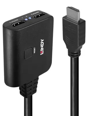 Image de LINDY 2 Port HDMI 4K60 Splitterkabel