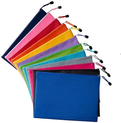 Image de Pochette imperméable pour documents, 12 coloris, tissu Oxford