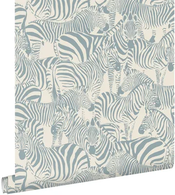 Produktbild von ESTAhome Tapete Zebras Blau 50 x 900 cm