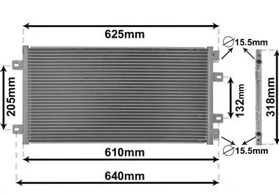 Produktbild von VAN WEZEL 17005219 Kondensator Klimaanlage Klimakondensator für FIAT PUNTO (188)