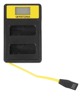 Obrázok produktu pre Duálna nabíjačka Nikon EN-EL14 s LCD, USB