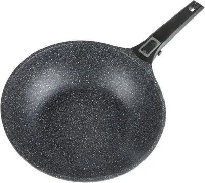Produktbild von Famanu Bratpfanne mit abnehmbarer Handgriff - Aluminium - Schwarz - Durchmesser 32 cm
