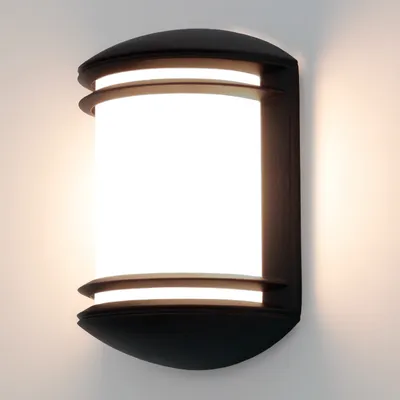 Produktbild von LED Außenlampe KORI Wandleuchte IP44 E27 Aussenleuchte Wandlampe Gartenleuchte Flurleuchte 230V Schwarz