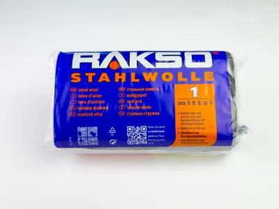 Produktbild von RAKSO Stahlwolle 8 Pads 160 g, Sorte 1