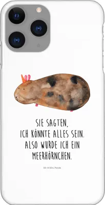 Produktbild von Mr. & Mrs. Panda Iphone 11 Pro Handyhülle Einhorn Meerschweinchen - Weiß - Geschenk, Unicorn, Handy Case, Meerschwein, Meerhörnchen, Einhörner, Premium Kunststoff