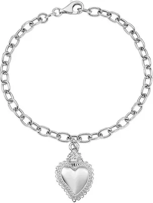 Produktbild von Armbanden   Mit Anhängern Charms Amen Silber   Kollektion Sacro Cuore - frau