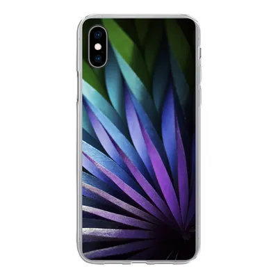 Produktbild von MuchoWow® Handyhülle Schutzhülle Hülle für iPhone Xs Blumen - Geometrie - Abstrakt Silikon Softcase Handy Hülle - Handytasche