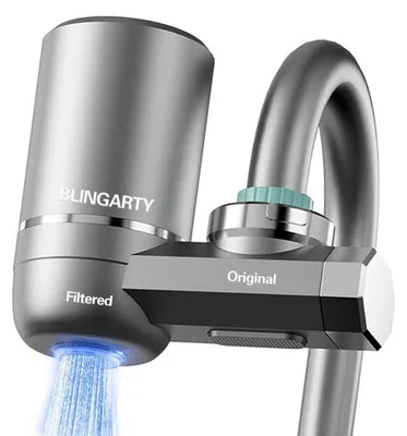 Produktbild von Wasserhahnfilter für Trinkwasser mit 13-stufiger Filtration, entfernt Chlor und Schwermetalle, inkl. 12 Adapter