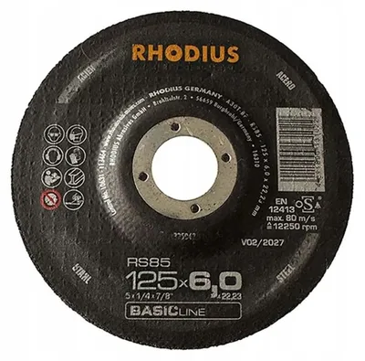 Produktbild von RHODIUS RS85 Schleifscheibe für Stahl und Edelstahl