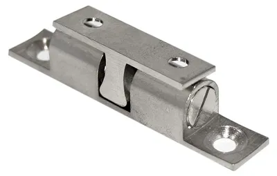 Doppel-Kugelschnapper Metall vernickelt 11 x 60 mm