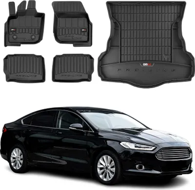 Image de Kit Tapis de Sol et Coffre pour Ford Mondeo mk5 Liftback 2014-2022 Noir