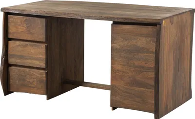 Image de MASSIVMOEBEL24 | PURE MANGO #210 Bureau en bois de manguier - huilé / marron 150x75x78