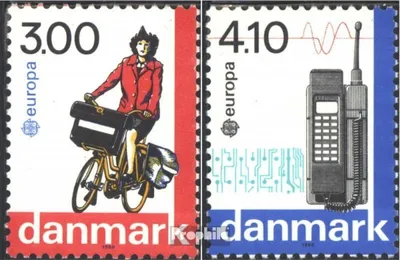 Produktbild von Briefmarken Dänemark 1988 Mi 921-922 (kompl.Ausg.) postfrisch Transp.- u. Kommunikat.