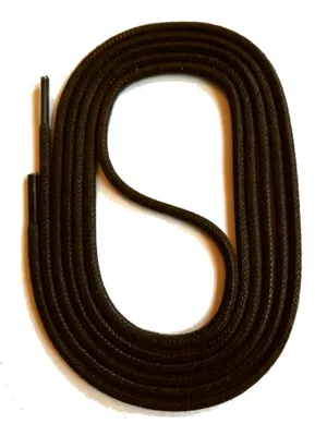 Produktbild von SNORS natur Schnürsenkel rund - DUNKELBRAUN - 3mm - unbehandelt - 130cm