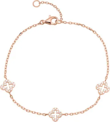 Produktbild von Rosévergoldetes 925er Silber Armband Zirkonia