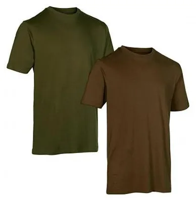 Produktbild von Deerhunter 2er-Pack T-Shirts Herren (Green/Brown Leaf) Größe M