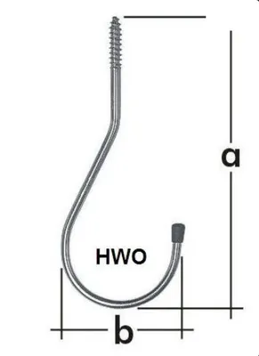 Produktbild von Garagenhalterung - einschraubbar,210x085mm - HWO - Packung mit 1 Stück