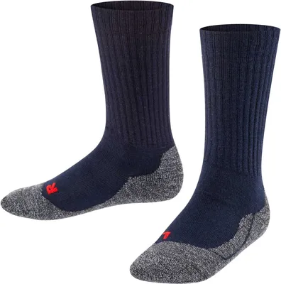 Produktbild von FALKE Kinder Socken - Active Warm, Kurzsocken, Wollmischung Dunkelblau 19-22