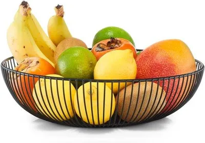 Produktbild von Famanu Obstschale Metall schwarz - Ø28x8 cm