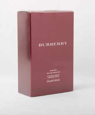 A product shot of a Burberry perfume box.