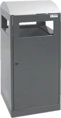 Produktbild von Stumpf Abfalltrennung A³-ES anthrazitgrau/Edelstahl Innenbehälter 90l - 650-090-0-2-100