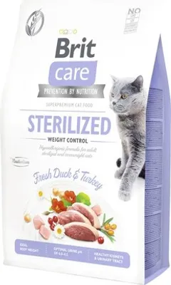 Obrázok produktu pre Brit Care, Dospelý, Kačka, Turecko, 2 kg, Bez obilnín, Obsahuje antioxidanty