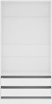 Produktbild von "SALE 2026"Kleiderschränke - Weiß Kleiderschrank Weiß 100x50x200cm Holzwerkstoff Stabli Möbel8791967