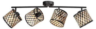 Produktbild von Spot - natürlich schwarz - Sumba - bambus metall - aufbauleuchte - E14 - 4490ZW - Mexlite