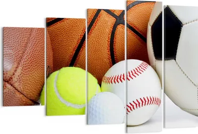 Produktbild von Bild auf Leinwand - Leinwandbild - Fußball Ball Sport Golf - 150x100cm - Wand Bild - Wanddeko - Leinwanddruck - Bilder - Kunstdruck - Wanddekoration - Leinwand bilder - Wandkunst - EG150x100-2793