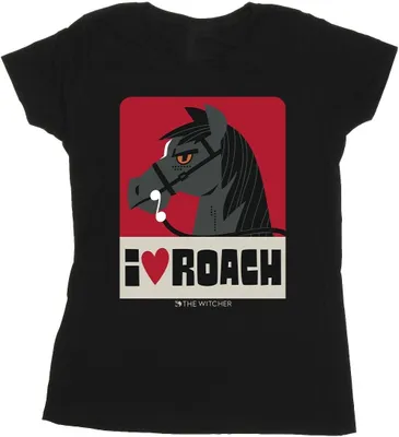 Produktbild von Netflix - "The Witcher I Heart Roach" T-Shirt für Damen BI44194 (XL) (Schwarz)