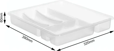 Immagine prodotto di Vassoio portaposate 6 scomparti naturale