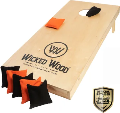 Produktbild von Cornhole Starting Kit – Wicked Wood – ACL-Empfohlen – 120x60 cm – Enthält 1 Board & 2x4 Säcke – Für Draußen