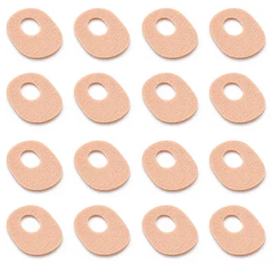 Produktbild von Hühneraugen Schutzringe 24 Stück, selbstklebende Filz Polster mit Lochdesign, Druckentlastung für Fußsohle, Ballen und Zehen