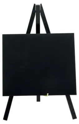 Productafbeelding van Securit® 1X Mini-schildersezel met whiteboard in zwart