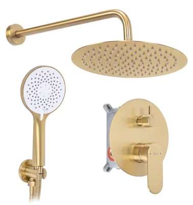 Immagine prodotto di Rea Set Doccia Da Incasso Drop Brush Gold + Box