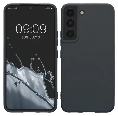 Produktbild von kwmobile Handyhülle für Samsung Galaxy S22 Hülle - TPU Case - Kabelloses Laden - Schutzhülle Cover in Heidelbeerblau