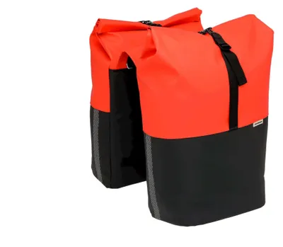 Immagine prodotto di Nuova borsa da imballaggio doppia Looxs Nyborg 34 litri - 30 x 17 x 37 cm (x2) - Rosso/Nero