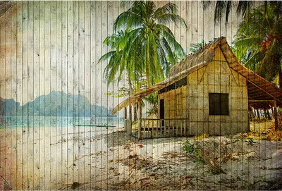 Produktbild von Tadessi Fototapete | Strand | 4.00 m x 2.70 m | Bunt |  | Wandbild | Digitaldruck