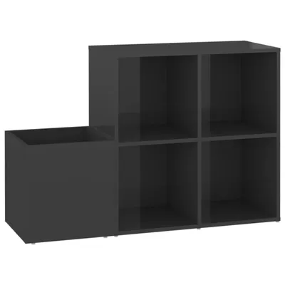 Produktbild von vidaXL Flur-Schuhschrank Hochglanz-Grau 105x35,5x70 cm Holzwerkstoff