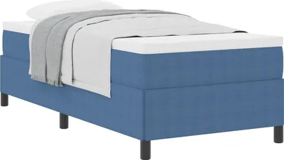 Produktbild von Boxspringbett Blau 80 x 200 cm Cordstoff