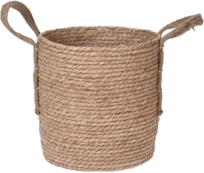 Produktbild von HOME STYLING COLLECTION Übertopf BLUMENKORB AUS SEEGRAS für Pflanzentopf Blumentopf 34 cm