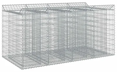 Zdjęcie produktu dla vidaXL, podwyższone grządki gabionowe, 2 sztuki, 200 x 100 x 100 cm, stal ocynkowana