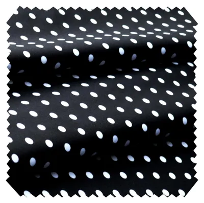 Produktbild von OXFORD 210D - D2 Schwarz Weiß Gepunktet - Bedruckter Polsterstoff - Outdoor Dekostoff - Wasserabweisende Reißfeste Meterware 1lfm